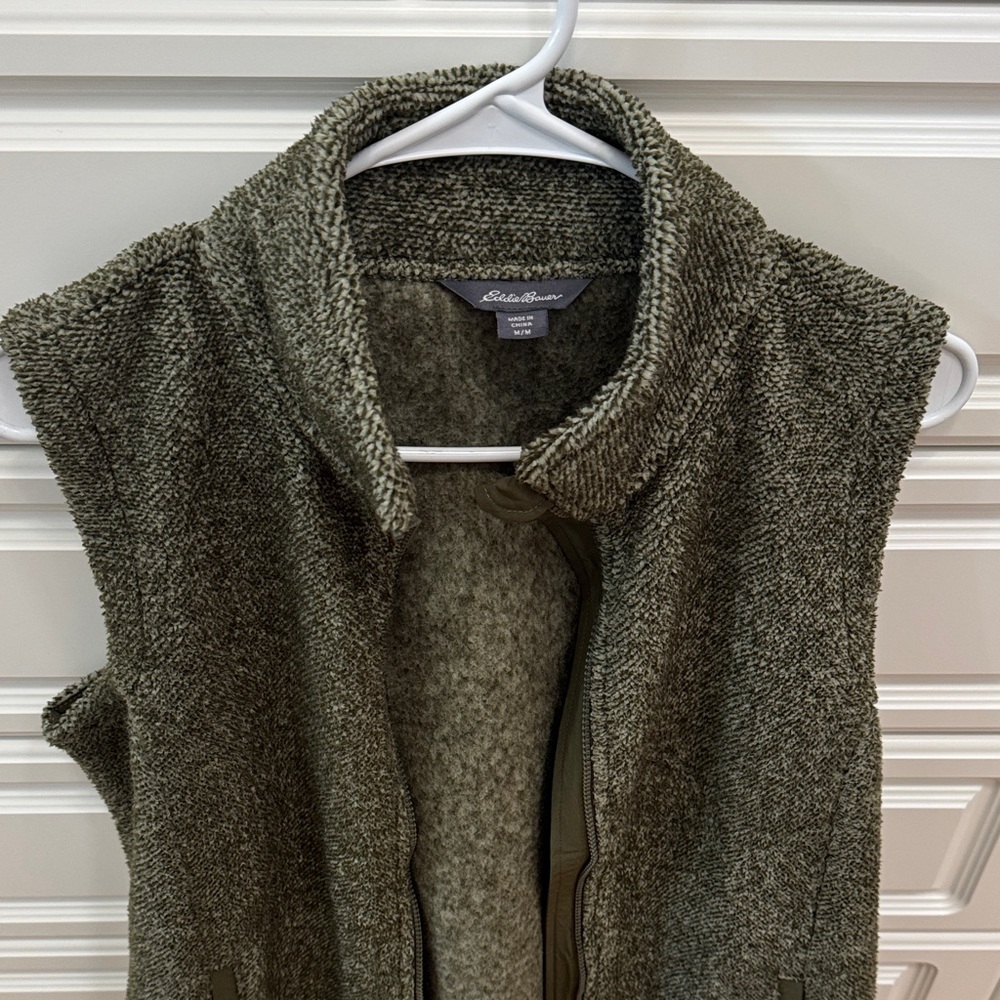 Eddie Bauer Forest Green Sherpa Vest